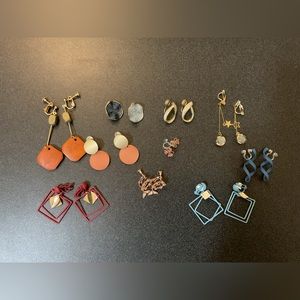 10 pairs of no-pierce earrings
